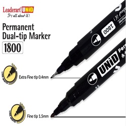 Leaderart UNID Permanent Dual-Tip Marker 1.5mm and 0.4mm
